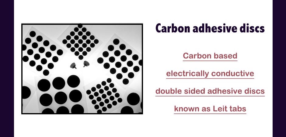 Carbon adhesive discs